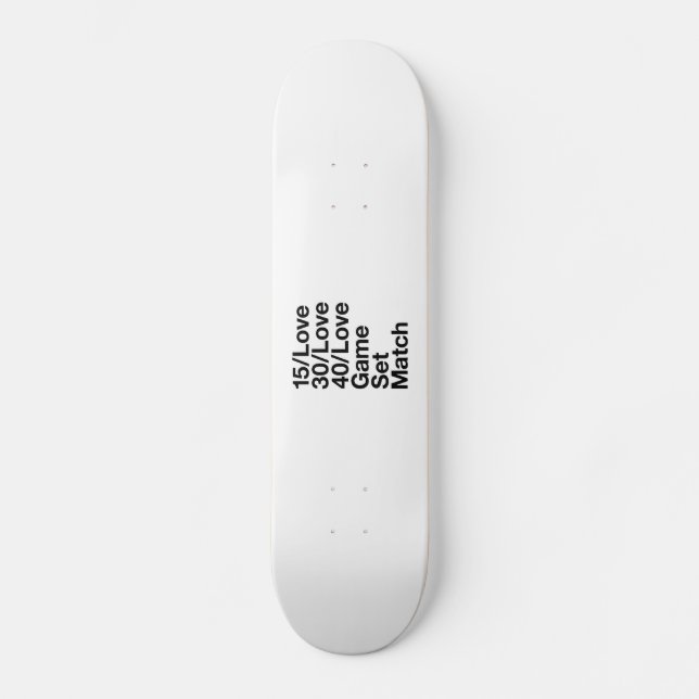 TENNIS Fan Skateboard (Vorderseite)