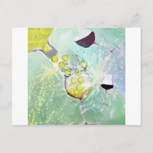 Tennis-Feier Postkarte