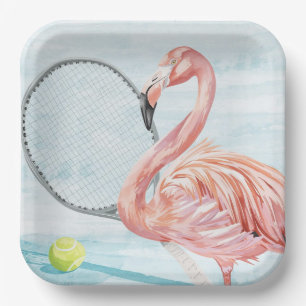 Tennis Florida Tennis Flamingo Pappteller