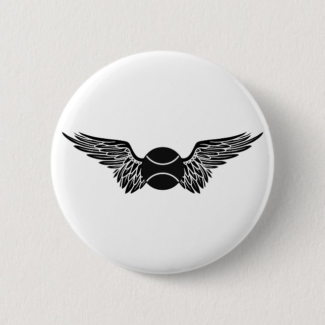 Tennis. Flügel. Button (Vorderseite)