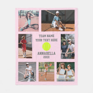 Tennis-Foto Fleecedecke