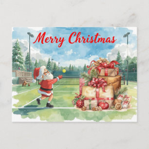 Tennis Frohe Weihnachten mit dem Weihnachtsmann