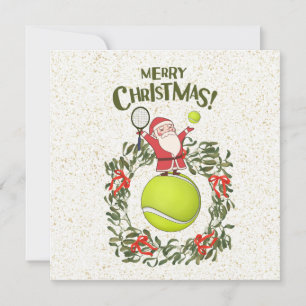 Tennis Frohe Weihnachten mit dem Weihnachtsmann
