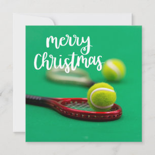Tennis Frohe Weihnachtskarte Karte