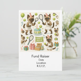 Tennis Fund Raiser für Cat Lovers Einladung