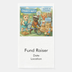 Tennis Fund Raiser für Cat Lovers Serviette
