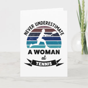 Tennis Funny Sports Mama Karte