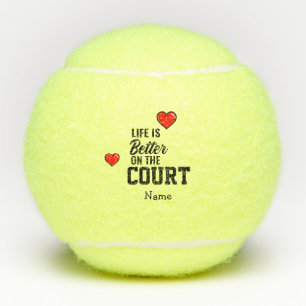 Tennis für das Valentinstag Leben ist besser auf d Tennisbälle
