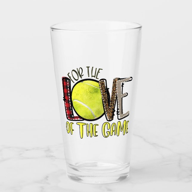 Tennis für die Liebe des Spiels Glas (Vorderseite)