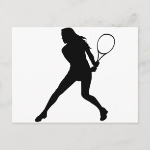 Tennis für Frauen Postkarte