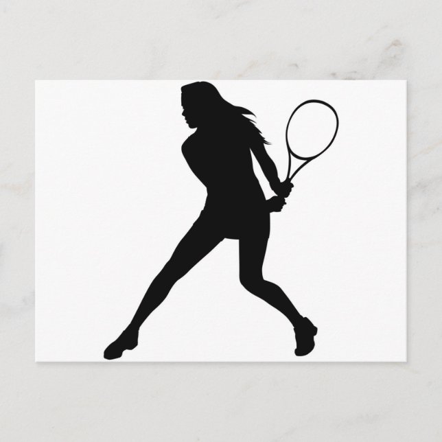Tennis für Frauen Postkarte (Vorderseite)