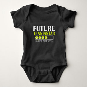 Tennis Future Tennisstar Loading Funny for Player Baby Strampler