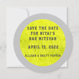Tennis Fuzzies Save the Date Karte