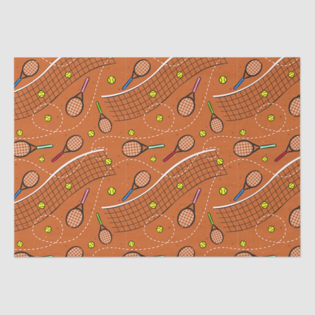 Tennis Game Fun Seidenpapier (Vorderseite)