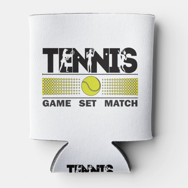 Tennis Game Set Match Dosenkühler (Vorderseite)