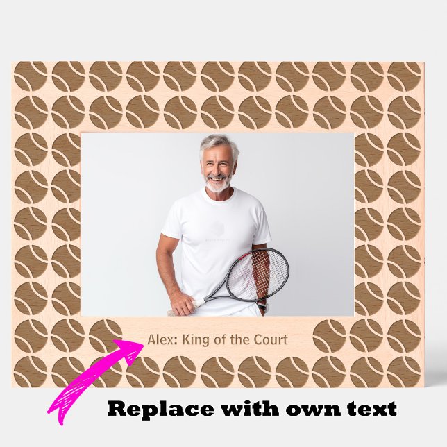 Tennis Geätzte Rahmen (Tennis Serve & Preserve Engraved Frames)