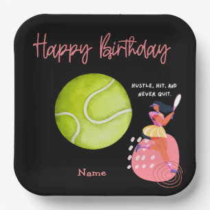 Tennis-Geburtstag für Party Pappteller