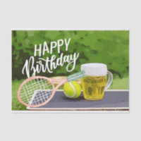 Tennis Geburtstag mit Schlägerbier für den Spieler