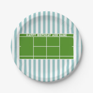 Tennis-Geburtstag Pappteller