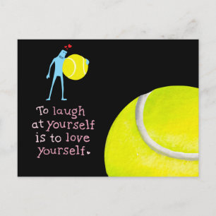 Tennis Geburtstag Postkarte Gruß auf Valentine