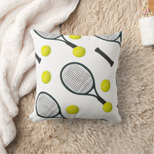 Tennis Gedicht mit Ball und Schläger Kissen