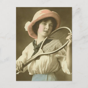 Tennis gefällig postkarte