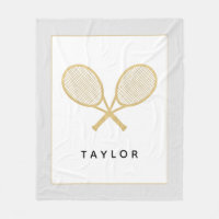 Tennis Geschenk Chic Gold und Schwarz Custom