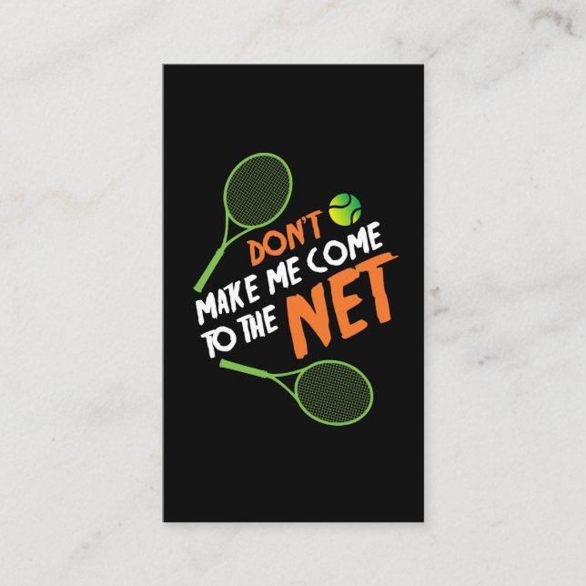 Tennis-Geschenk-Ideen-Tennis-Spieler Visitenkarte (Vorderseite)