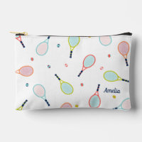 Tennis Geschenk Personalisierter Name Rosa Blau Cu