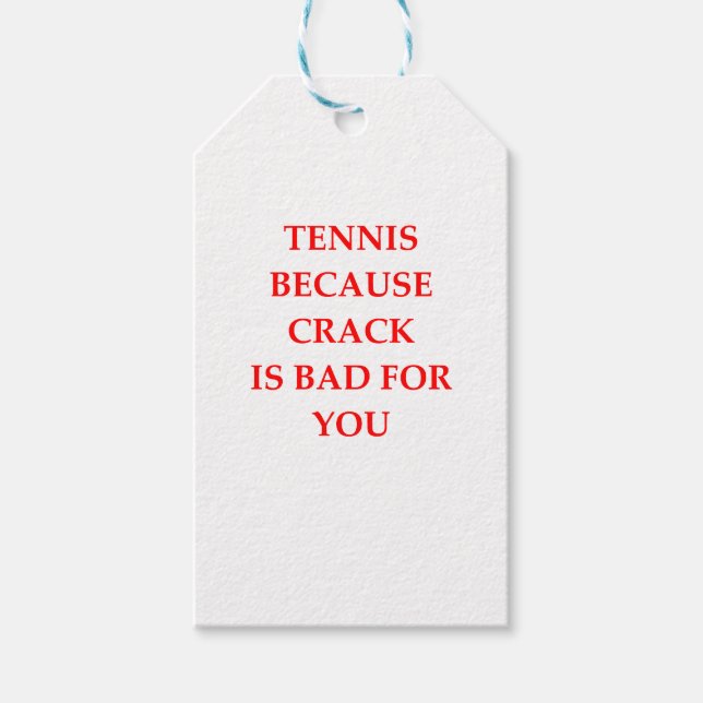 Tennis Geschenkanhänger (Vorderseite)