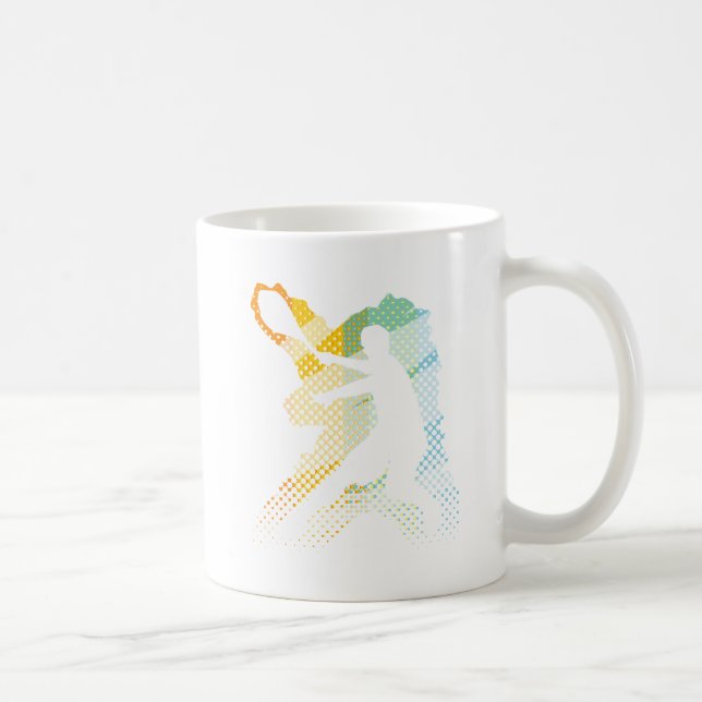Tennis-Geschenke für Tennisspieler und Tennisfans Tasse (Rechts)