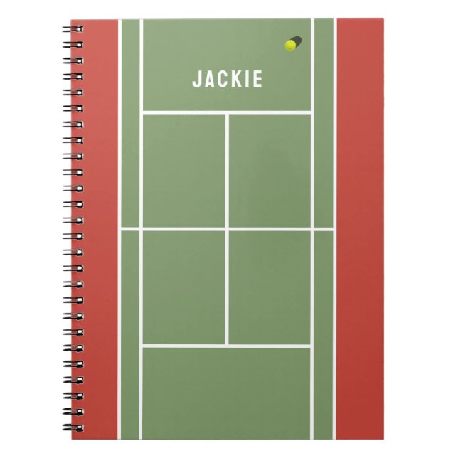 Tennis-GeschenkNotebook Notizblock (Vorderseite)