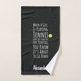 Tennis Gifts For Teen Girls Funny Player Sports Handtuch