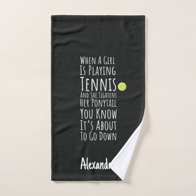 Tennis Gifts For Teen Girls Funny Player Sports Handtuch (Handtuch)