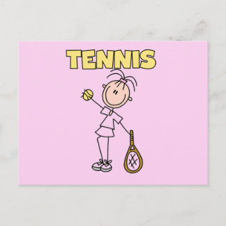 TENNIS Girl Tshirts und Geschenke Postkarte