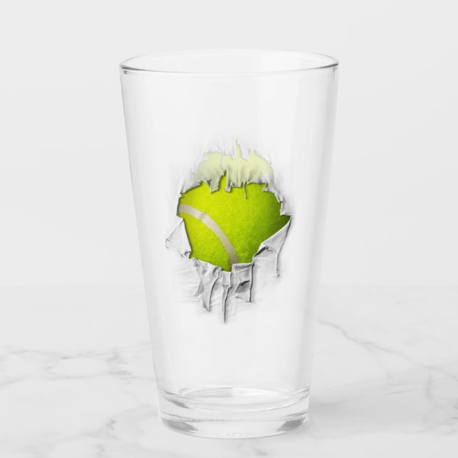 Tennis Glas (Vorderseite)
