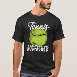 Tennis Godvater Männer Familienmatte Set Tennis Ba T-Shirt