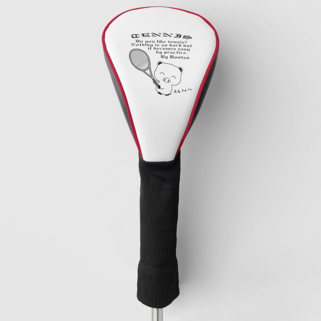 Tennis Golf Headcover (Vorderseite)