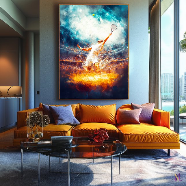Tennis Grand Slam - Dynamische Sportkunst - Mächti Leinwanddruck (Von Creator hochgeladen)