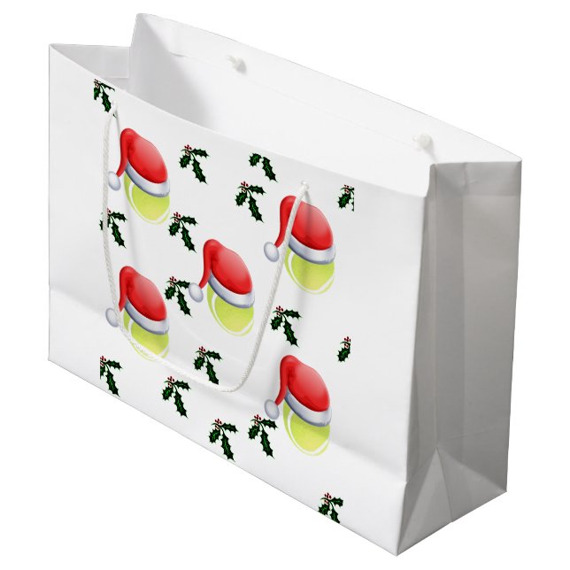 TENNIS GROßE GESCHENKTÜTE (Vorderseite Schrägansicht)