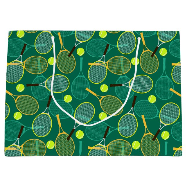 Tennis Große Geschenktüte (Vorderseite)