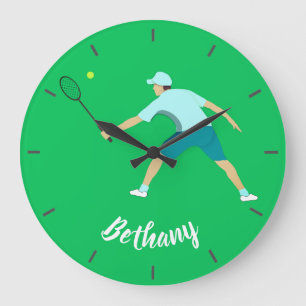 Tennis Große Wanduhr