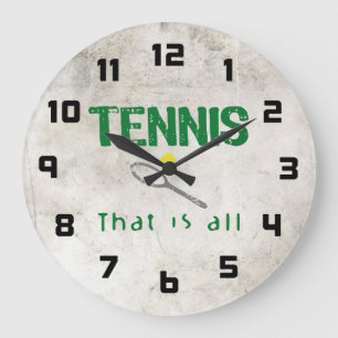 Tennis Große Wanduhr