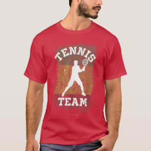 Tennis Guinea Flagge Team Tennis Spieler Tennis T-Shirt