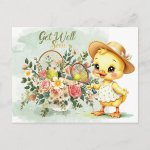 TENNIS Gute Besserung für Entenliebhaber Postkarte