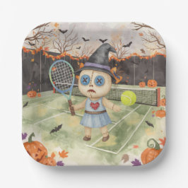 Tennis Halloween für Tennis Pappteller