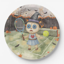 Tennis Halloween für Tennis Pappteller