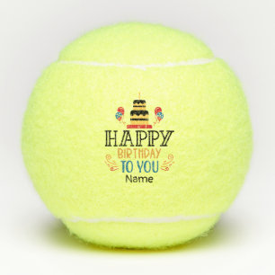 Tennis Happy Birthday für Sie Tennisbälle