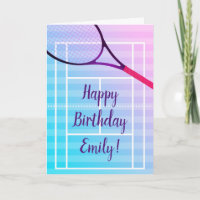 Tennis Happy Birthday Girl
