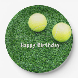 Tennis Happy Birthday Pappteller